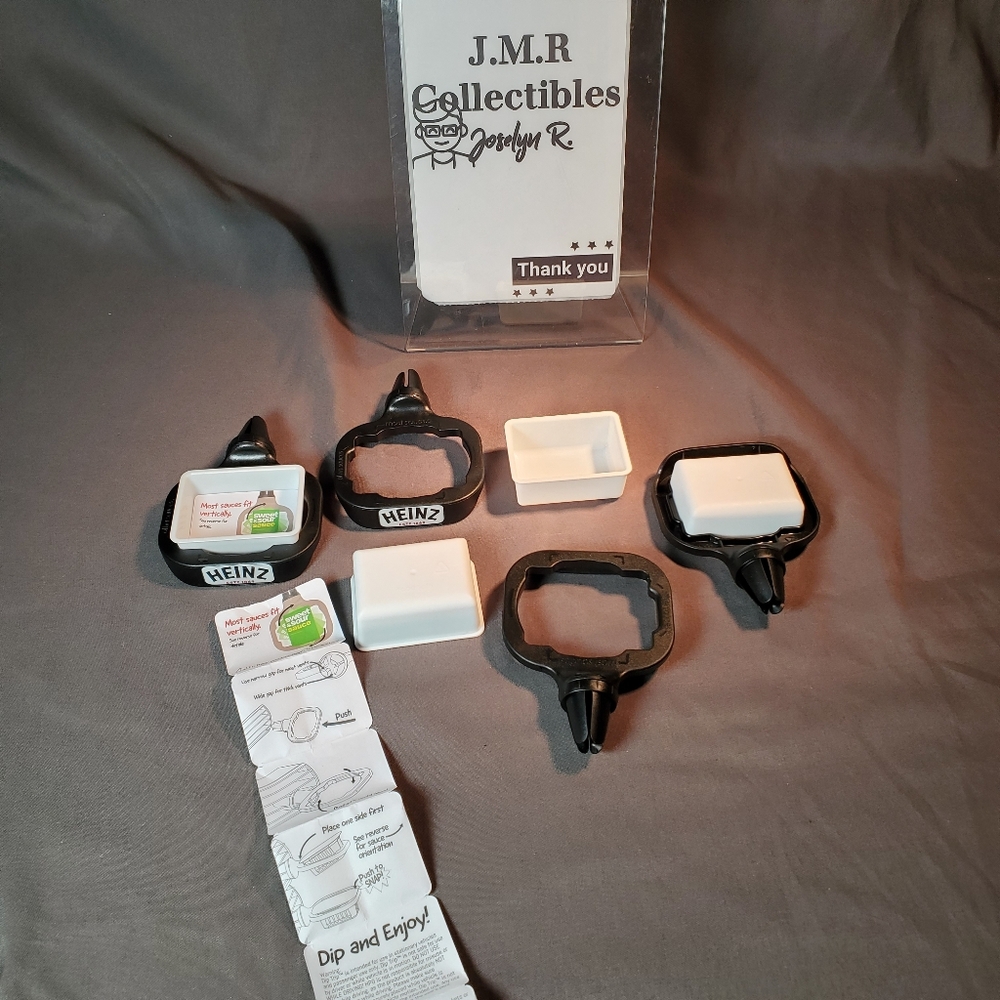 4 Dip Clips |Car sauce holder for ketchup and dipping sauces.
